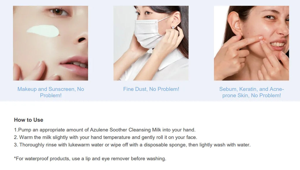 Dr Sante Azulene Soother Cleansing Milk